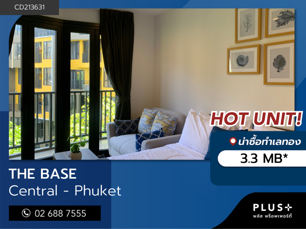 For SaleCondoPhuket : THE BASE Central - Phuket, newest condo ready to move in