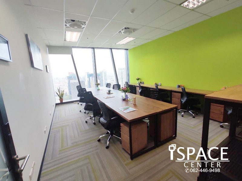 For RentOfficeRama9, Petchburi, RCA : Serviced Office for rent, next to MRT Rama 9, carry a notebook to work immediately, fully furnished with full facilities company registration