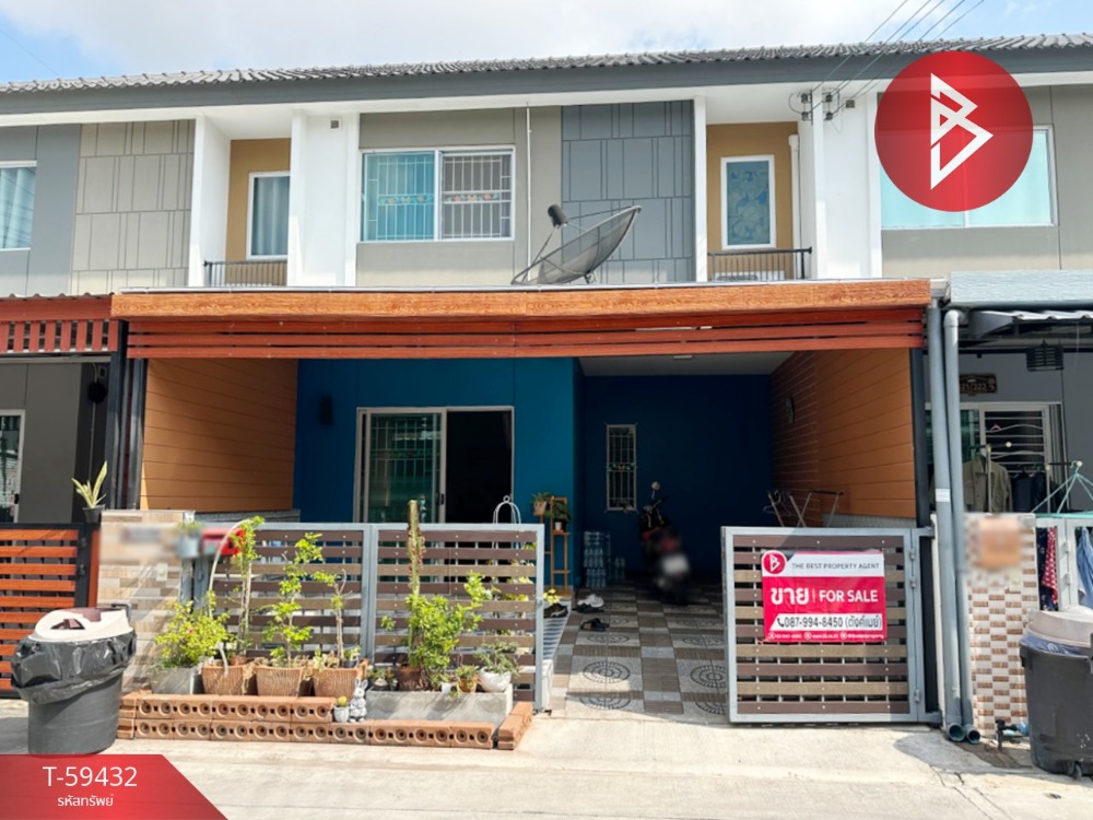 For SaleTownhouseSriracha Laem Chabang Ban Bueng : 2-storey townhouse for sale in Pruksa Village Sahapat-Laem Chabang 2, Sriracha, Chonburi
