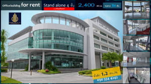 For RentOfficePattanakan, Srinakarin : Showroom & Office building for rent Stand alone office for rent on Srinakarin Road Near Seacon Square and Suan Luang Rama IX Park (can be rented by floor)