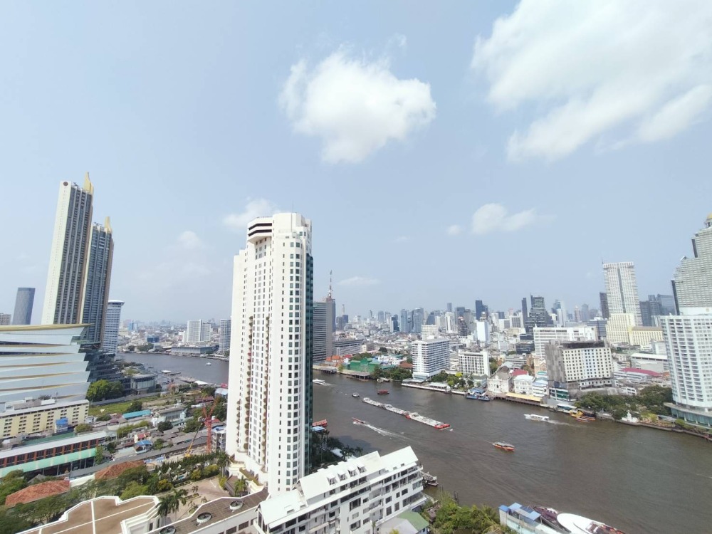 ให้เช่าคอนโดวงเวียนใหญ่ เจริญนคร : 2 Bedrooms plus 1 Office Room River View for Rent at the River Charoenakorn near Icon Siam