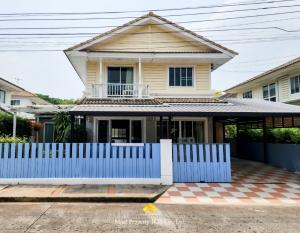 For SaleHousePathum Thani,Rangsit, Thammasat : Beautiful single house, good condition, ready to move in. There is a garden area on the side of Prueklada University 1, Rangsit, Khlong 4, Lam Luk Ka, Pathum Thani.