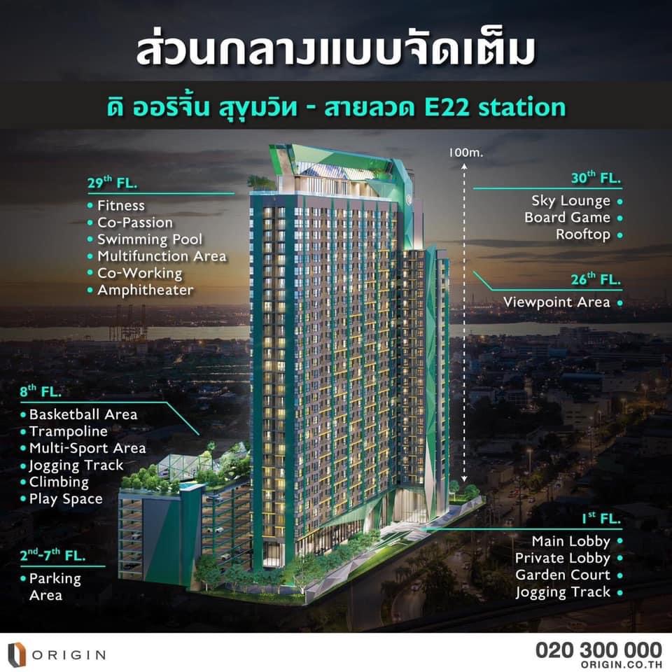 Sale DownCondoSamut Prakan,Samrong : The best room location, the most beautiful view, 27th floor (cheap price, best value!! ) Sea view, Gulf of Thailand & Chao Phraya River curve view Sell by owner