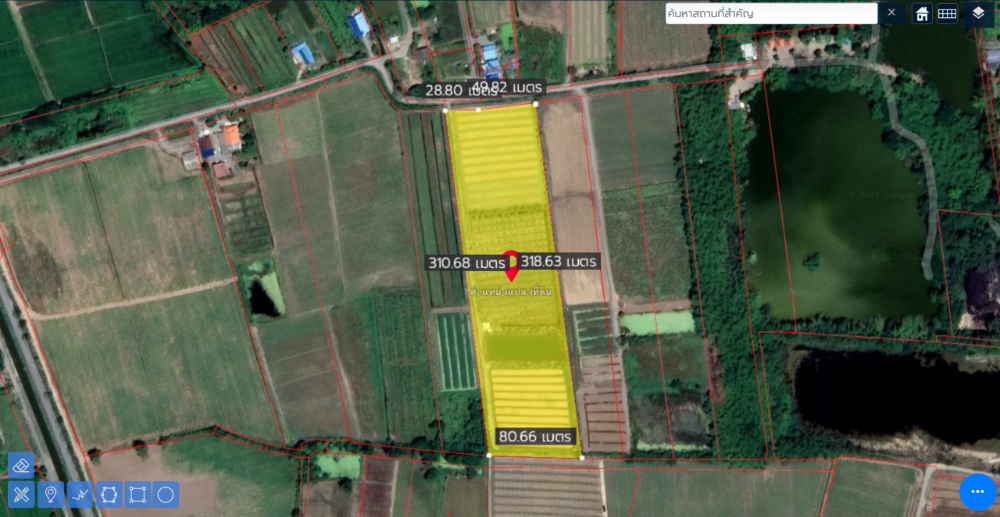 For SaleLandSuphan Buri : Land for sale, Si Samran Subdistrict, Song Phi Nong District, Suphan Buri Province (15-3-67.9 Rai)