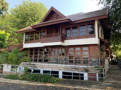 For SaleHouseNong Khai : House for sale along the Mekong River, teak house, good view, 250 sq m., 150 sq w.