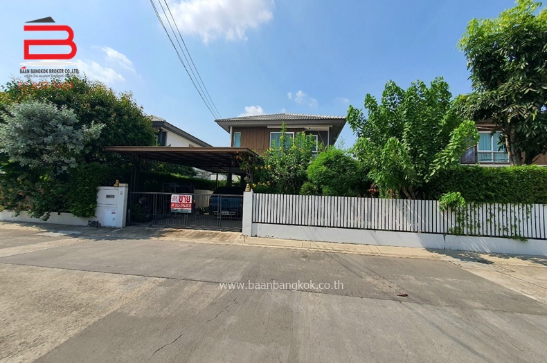 ขายบ้านปทุมธานี รังสิต ธรรมศาสตร์ : บ้านเดี่ยว หมู่บ้านพฤกษ์ลดา 3 เนื้อที่ 54.4 ตรว. อ.ลำลูกกา จ.ปทุมธานี