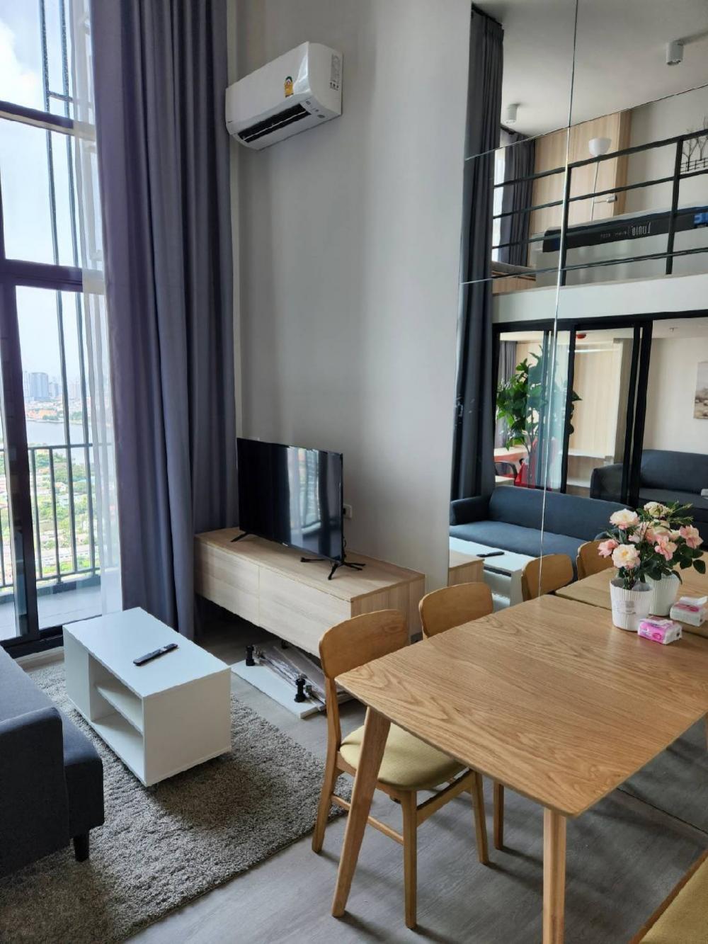 For RentCondoPinklao, Charansanitwong : 🏙️ New room, 2 floors, beautiful, luxurious along the Chao Phraya River @Ideo charan70, ready to move in 🌌