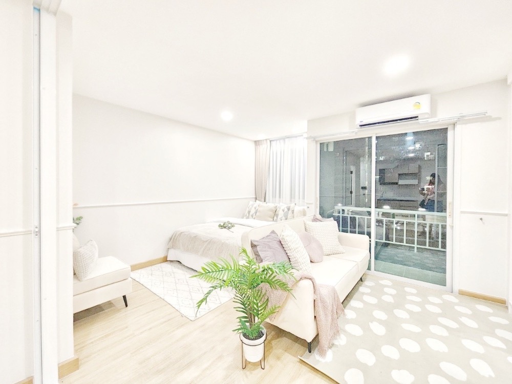 For SaleCondoRatchadapisek, Huaikwang, Suttisan : The most beautiful corner room, minimal style, great view