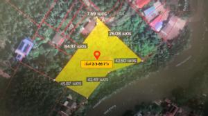 For SaleLandSamut Songkhram : Land for sale next to the Mae Klong River, Samut Songkhram, area 2-3-89.7 rai **(there is still about 1 rai of germination)