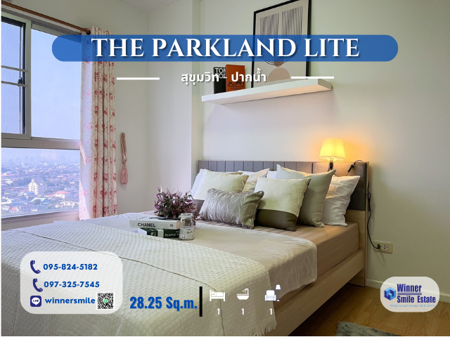 For SaleCondoSamut Prakan,Samrong : Sell The Parkland Life Sukhumvit - Pak Nam with electrical appliances and furniture
