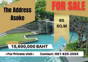 For SaleCondoRama9, Petchburi, RCA : *FOR SALE* The Address Asoke | 2 Bed | 061-625-2555