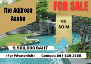 For SaleCondoRama9, Petchburi, RCA : *For Sale* The Address Asoke | 2 Bed | 061-625-2555