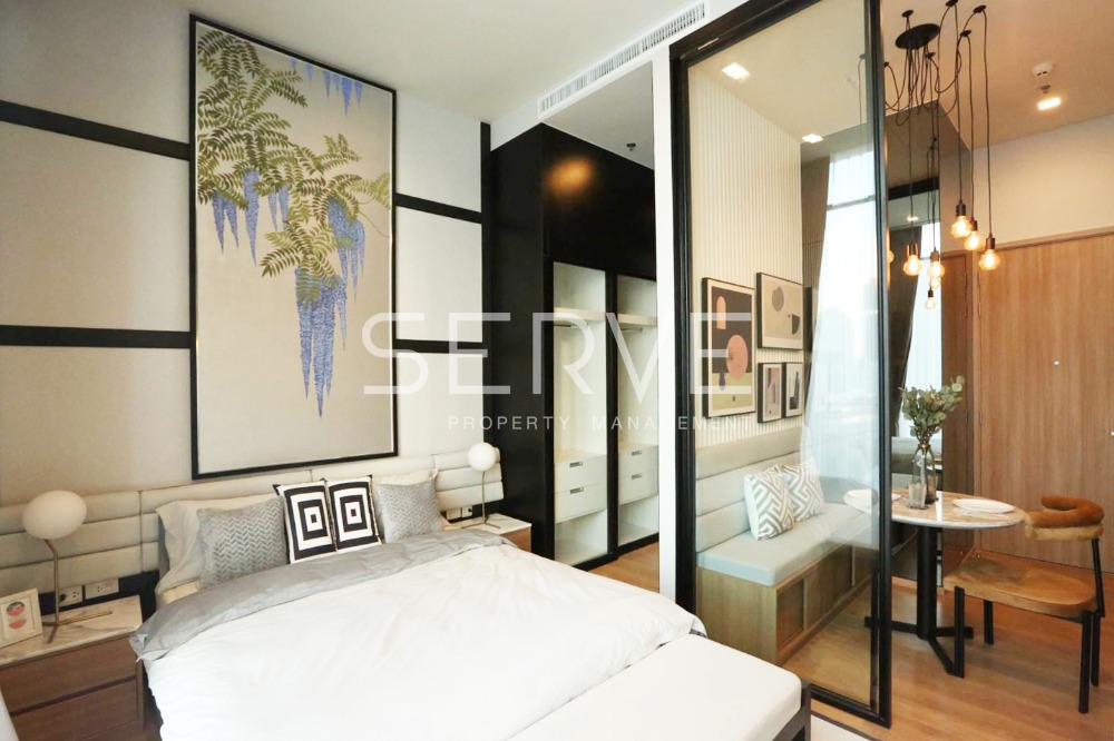 For RentCondoSukhumvit, Asoke, Thonglor : 🔥Studio with Partition Nice Decorate High Fl. 10+ Good Location Close to BTS Phrom Phong 500 m. at Noble Around 33 Condo / For Rent
