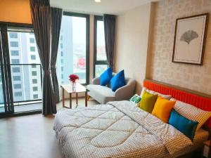 For RentCondoVipawadee, Don Mueang, Lak Si : Condo for rent, The Base Saphanmai [THE BASE Saphanmai], sweet and beautiful room 💓