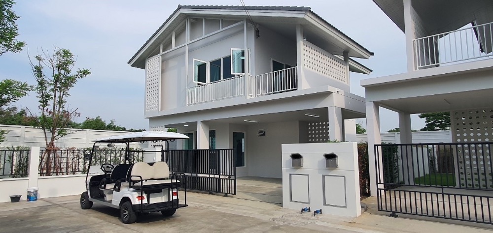 For RentHousePathum Thani,Rangsit, Thammasat : PIMNARA for rent: Single house (corner)