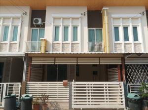 For SaleTownhouseLadkrabang, Suwannaphum Airport : 2-storey townhome On Nut-Lat Krabang, population Lat Krabang, Rom Klao Beautiful house, completely renovated. travel comfortably free furniture