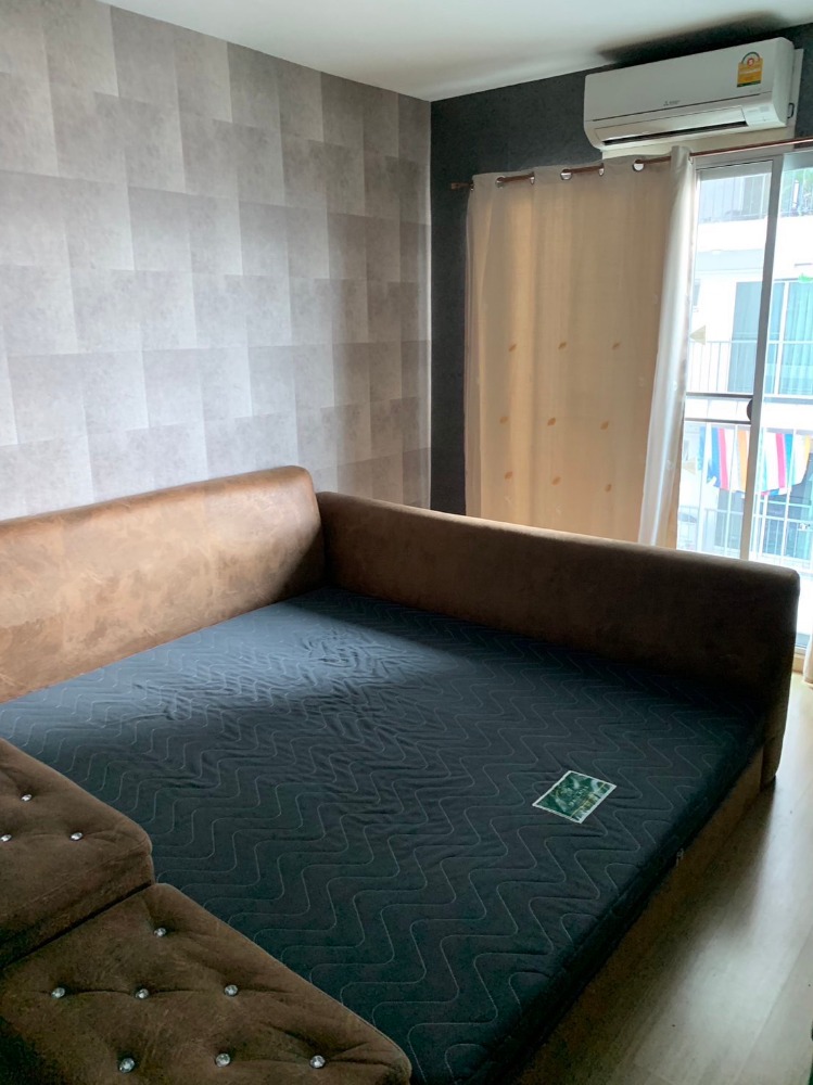 For RentCondoPattanakan, Srinakarin : For rent, The Parkland Srinakarin, 6th floor, Building E (front building), 2 bedrooms, 2 bathrooms, 15,000 baht, complete with furniture and electrical appliances. beautiful room ready