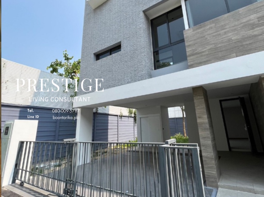 For SaleHouseRama9, Petchburi, RCA : House for sale, Parc Priva project, 4 bedrooms, 5 bathrooms