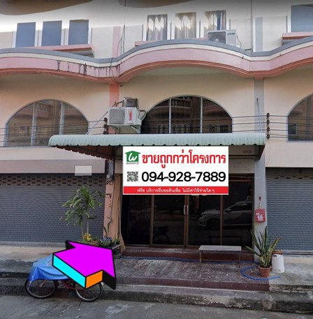 For SaleShophouseNakhon Pathom, Phutthamonthon, Salaya : Commercial building for sale 3.5 floors ,there is a mezzanine and deck., Suktawee Village Project , Soi Borommaratchachonnani 76,Cheap Price