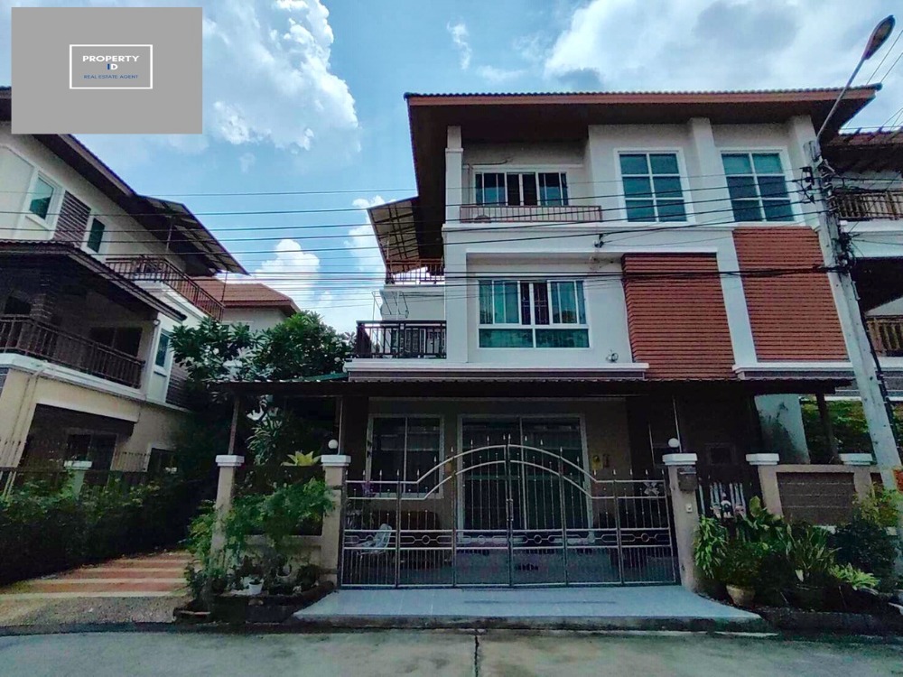 For SaleTownhouseRama5, Ratchapruek, Bangkruai : 3-storey townhome for sale, behind the corner, detached house style, airy, complete, ready to stay at Nonsi City University, Rama 5 (Nakhon In), convenient to travel