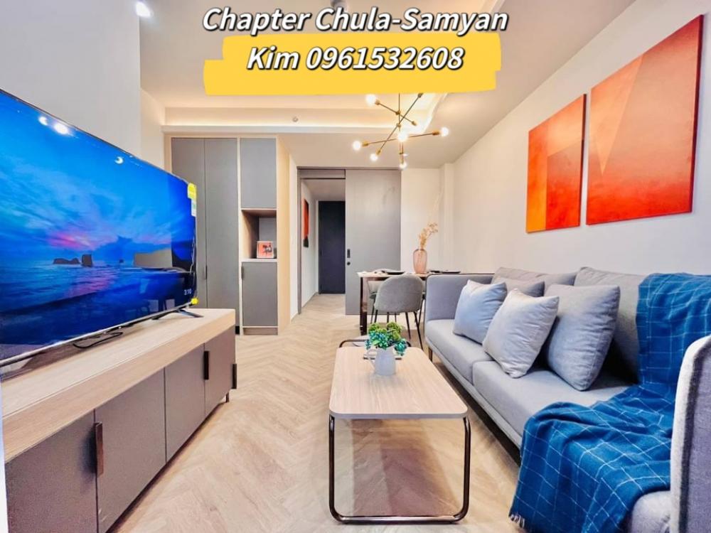 For RentCondoSiam Paragon ,Chulalongkorn,Samyan : New 2 bedrooms, Mahanakhon building view, near Chula, near Sam Yan mrt