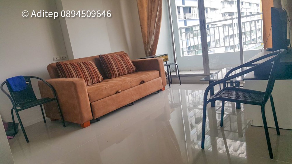For SaleCondoPattaya, Bangsaen, Chonburi : Condo for sale, Lumpini Park Beach, Jomtien, 1 bedroom, 43 sqm., Fully furnished.