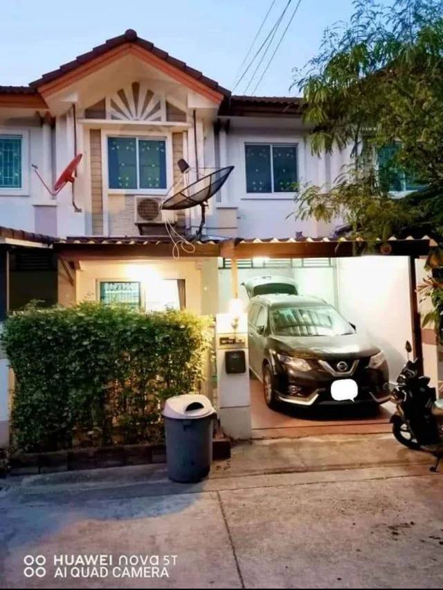 For RentTownhouseNawamin, Ramindra : ⚡ 2-storey townhome for rent, Soi Phraya Suren 21, Intersection 3, Pruksa Ville 23 Village, size 19.80 sq m. ⚡