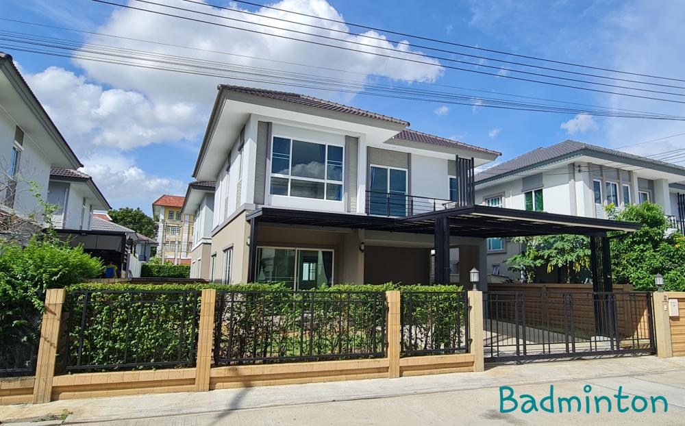 For RentHousePathum Thani,Rangsit, Thammasat : House for rent / sale, Passorn Village 26, next to Road 345, convenient to travel.
