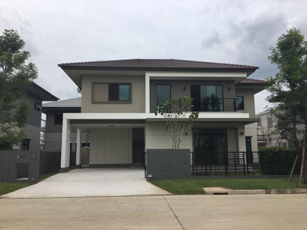 For RentHouseLadkrabang, Suwannaphum Airport : Newly renovated 2-storey detached house with furniture for rent in Ladkrabang-Romklao area, near Big C Food Place, Kheha Romklao, only 1.5 km.