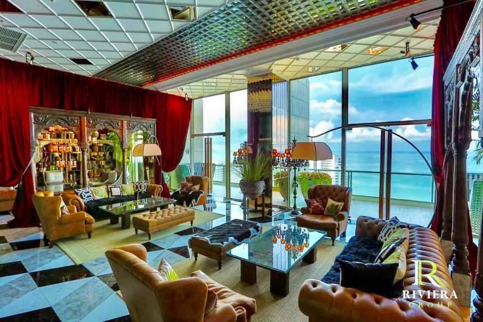 For SaleCondoPattaya, Bangsaen, Chonburi : Luxury condo, sea view, studio, beautiful room, fully furnished, Riviera Jomtien, Rivera Jomtien, Pattaya