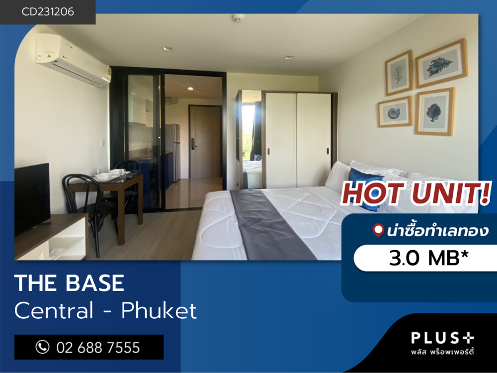 For SaleCondoPhuket,Patong,Rawai Beach : Newest condo ready to move in The Base Central Phuket