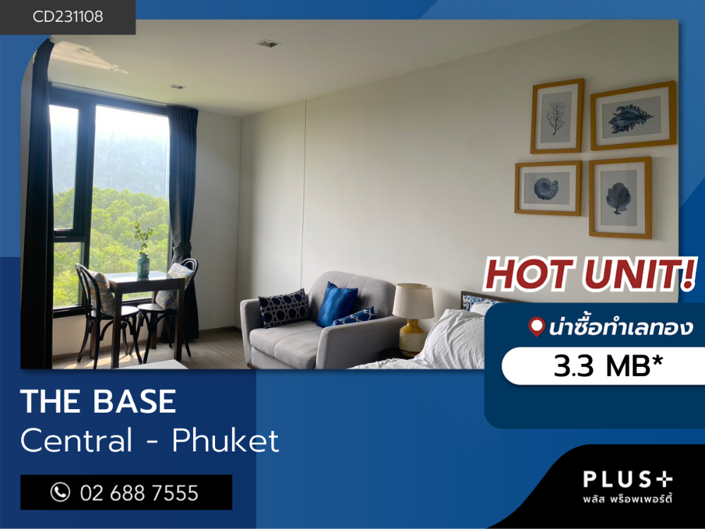 For SaleCondoPhuket,Patong,Rawai Beach : THE BASE Central - Phuket, condo ready to move in.