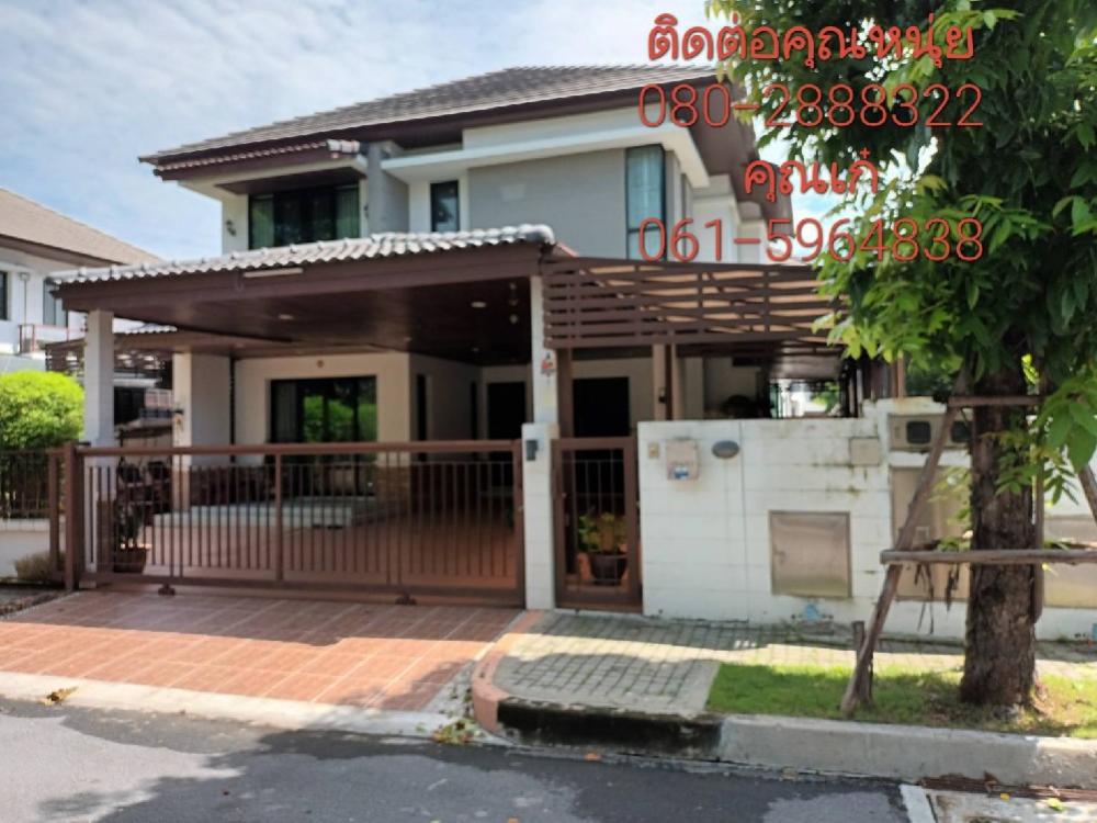For SaleHouseLadkrabang, Suwannaphum Airport : Sell ​​by owner Lake View Park House, 3 bedrooms, 4 bathrooms