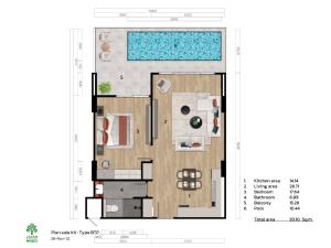 For SaleCondoPhuket : Sale!! Type BTP - 1 Bedroom Of Layan Green Park Phase2