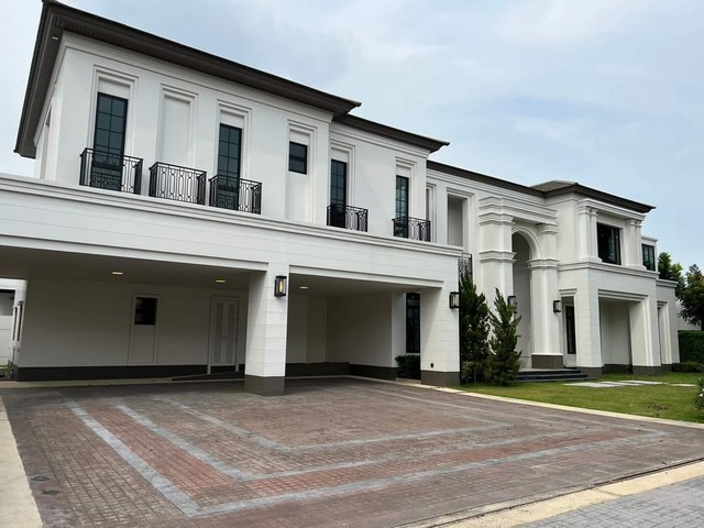 For SaleHousePattanakan, Srinakarin : HS579 Selling a luxury mansion in European style, behind the corner, area 232.10 sq.w., Baan Sansiri Project, Phatthanakan 30, convenient to travel