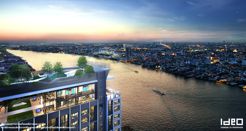 For SaleCondoPinklao, Charansanitwong : Condo for sale, IDEO Charan 70-River View, near MRT Bang Phlat on Charansanitwong Road. Subdistrict - Bang Phlat District BangkokBangkok