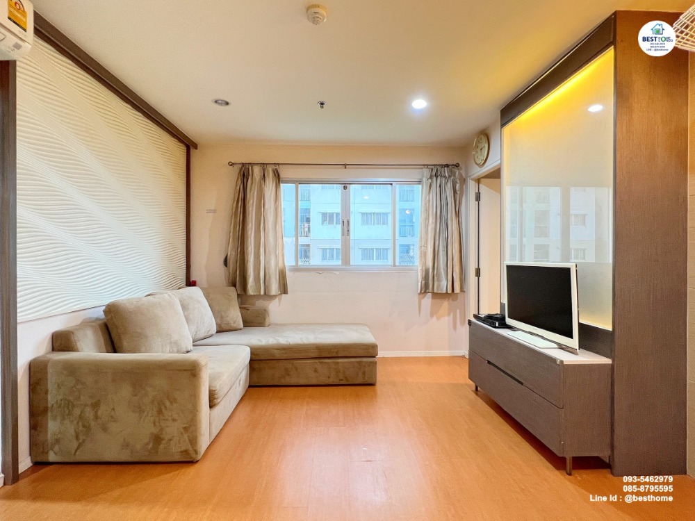 For RentCondoBangna, Bearing, Lasalle : Cheap rent ✅ Lumpini Mega City Bangna ✅ 45 sq m. 2 bedrooms, 2 bathrooms, 8th floor, Building E * Beautiful room, ready to move in.