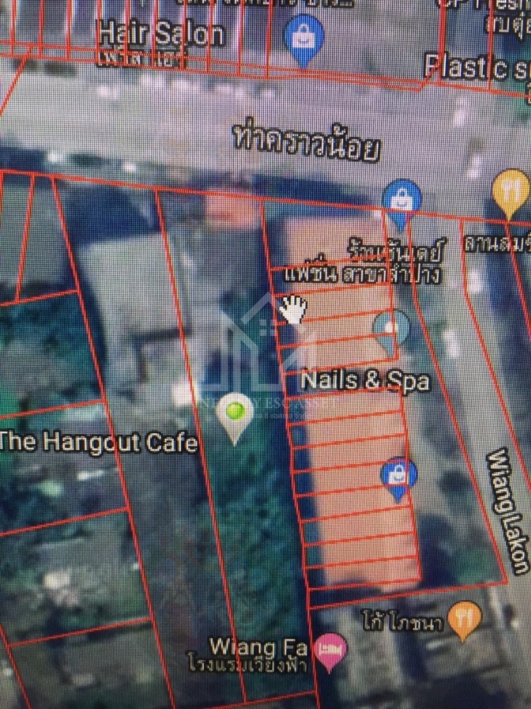 ขายที่ดินลำปาง : 80148-1 - ขายที่ดินเปล่าถ่มแล้ว ติดถนน อยู่ในตัวเมือง จ.ลำปาง