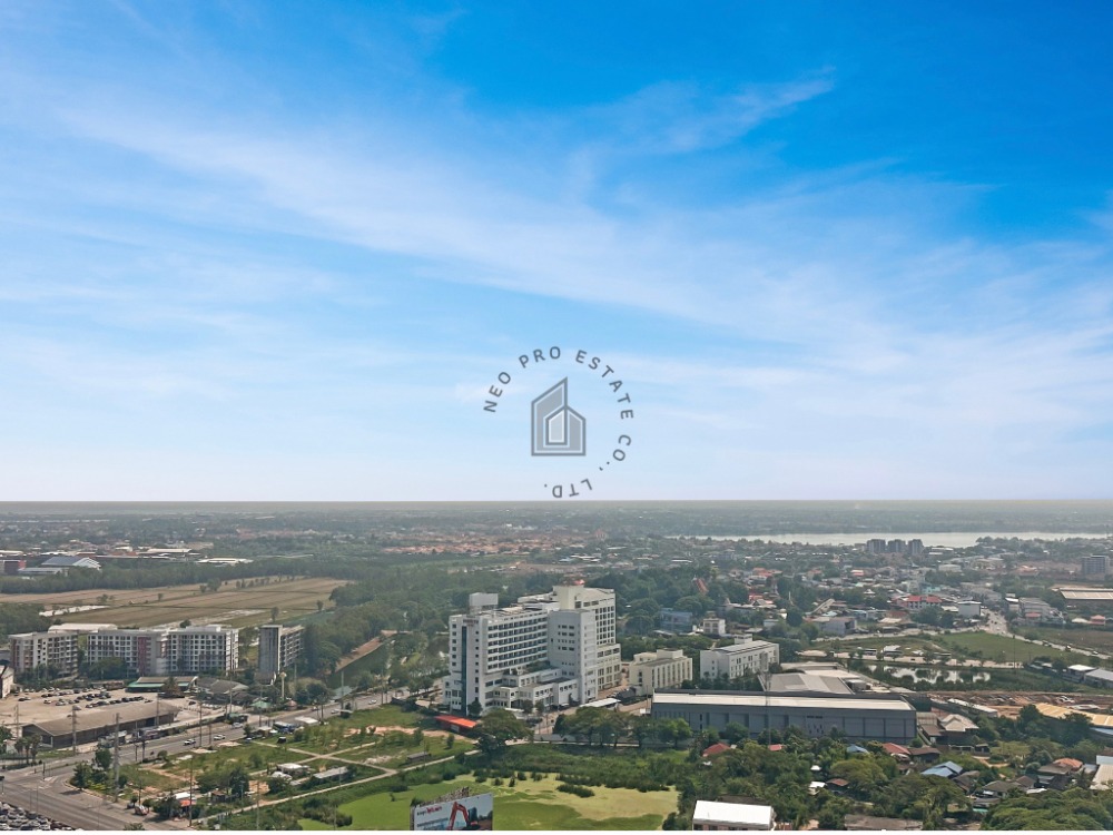 For SaleCondoKhon Kaen : 📌 Luxury condo for sale in the heart of Khon Kaen, 33rd floor, beautiful view, not blocking the view, size 29.82 square meters, 1 bedroom, 1 bathroom, The Base Height Mittraphap