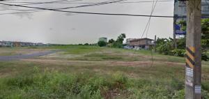 For SaleLandPathum Thani,Rangsit, Thammasat : Land for sale on Sema Fa Khram Road, 20-1-66 Rai, width 130 meters, Pathum Thani