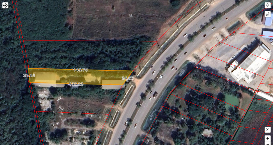 For SaleLandUdon Thani : Land for sale, Bunyahan Road, Udon Thani, area 1-3-63.5 rai, opposite the Udon brewery suitable for speculation able to open entertainment