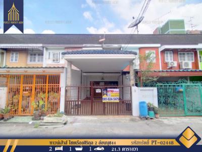 For SaleTownhousePattanakan, Srinakarin : Townhome for sale, 2-storey townhouse, Chai Rueng Sirikul 2, On Nut 44, convenient transportation, near BTS On Nut, 125 sq m. 21.3 sq m.