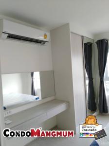 For RentCondoSamut Prakan,Samrong : 🚨 Condo for rent, Aspire Erawan, complete with electrical appliances, separate kitchen, floor 19, rent less than ten thousand, hurry to book now 🔥