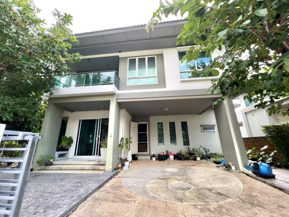 For SaleHousePathum Thani,Rangsit, Thammasat : Urgent sale!!️ Single house, Habitia Bond Village, Road 345, Nonthaburi - Pathum Thani, behind the corner, 3 bedrooms, 2 bathrooms, 1 multi-purpose room, area 68 square meters, usable area 169 square meters, south
