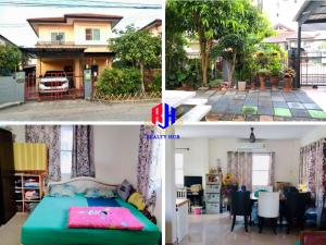 For SaleHouseChachoengsao : House for sale, KC Suwinthawong 2, Bavaria house style, very good condition, near Khlong Chao market