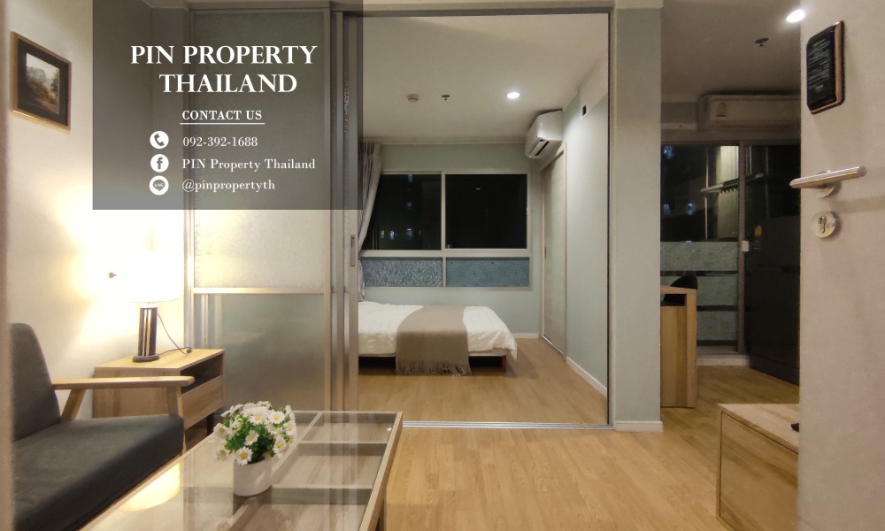 For RentCondoPattanakan, Srinakarin : ✦✦✦ R-00298 Condo for rent, Lumpini Place Srinakarin - Huamark, beautiful room, high view, fully furnished, has a washing machine, call 092-392-1688