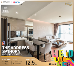 For SaleCondoSathorn, Narathiwat : Luxury Condominium, only 270 meters to BTS St. Louis (The Address Sathorn 12)