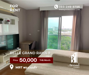For RentCondoRama9, Petchburi, RCA : (BY1131) 🚩 Belle Grand Rama 9 | 🔥HOT DEAL🔥 | 1 bedroom, 1 bathroom, 107 sq m | Best price guarantee 💯