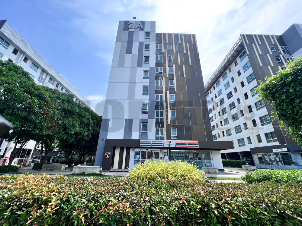 For SaleCondoPathum Thani,Rangsit, Thammasat : Selling Plum Condo, Phaholyothin 89, Studio room, size 28.7 sq m., Building 2A, 4th floor, in front of the building, there are 7/11