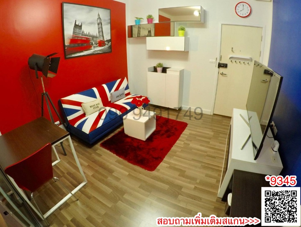 For RentCondoLadkrabang, Suwannaphum Airport : Condo for rent, Smart Z Onnut - Ladkrabang, beautifully decorated room. ready to move in